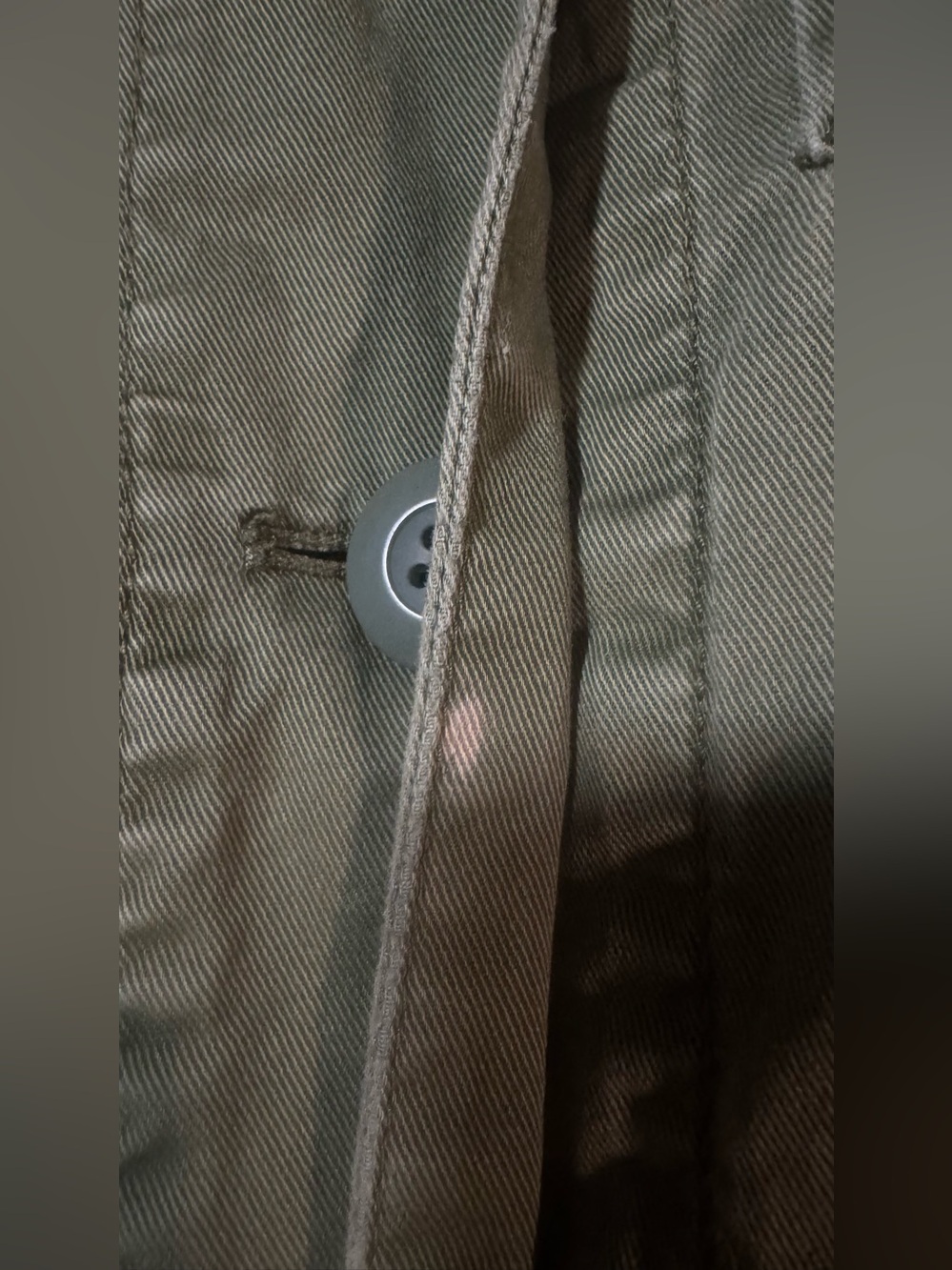 Madewell Olive Green Hooded Utility Military Jacket 100% Cotton - Picture 10 of 16